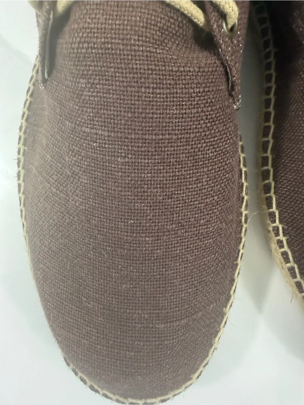 La Manual Alpargatera Men’s Handmade Espadrilles Burgundy Brown EU 45. US 11.5